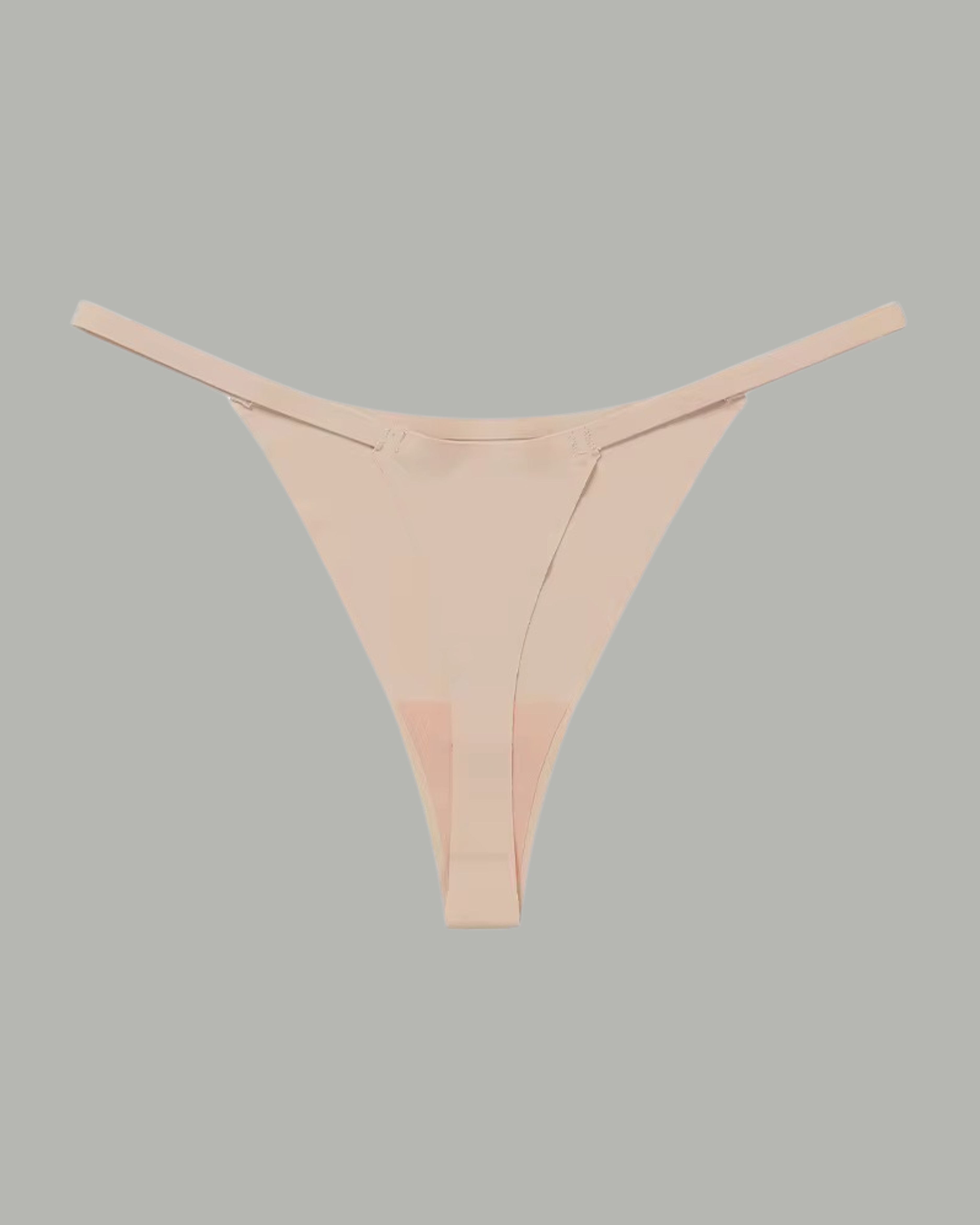 The Kylie Skin Yoga Thong in nude beige – seamless thong designed for all-day comfort and elegant SELF Seductions minimalism