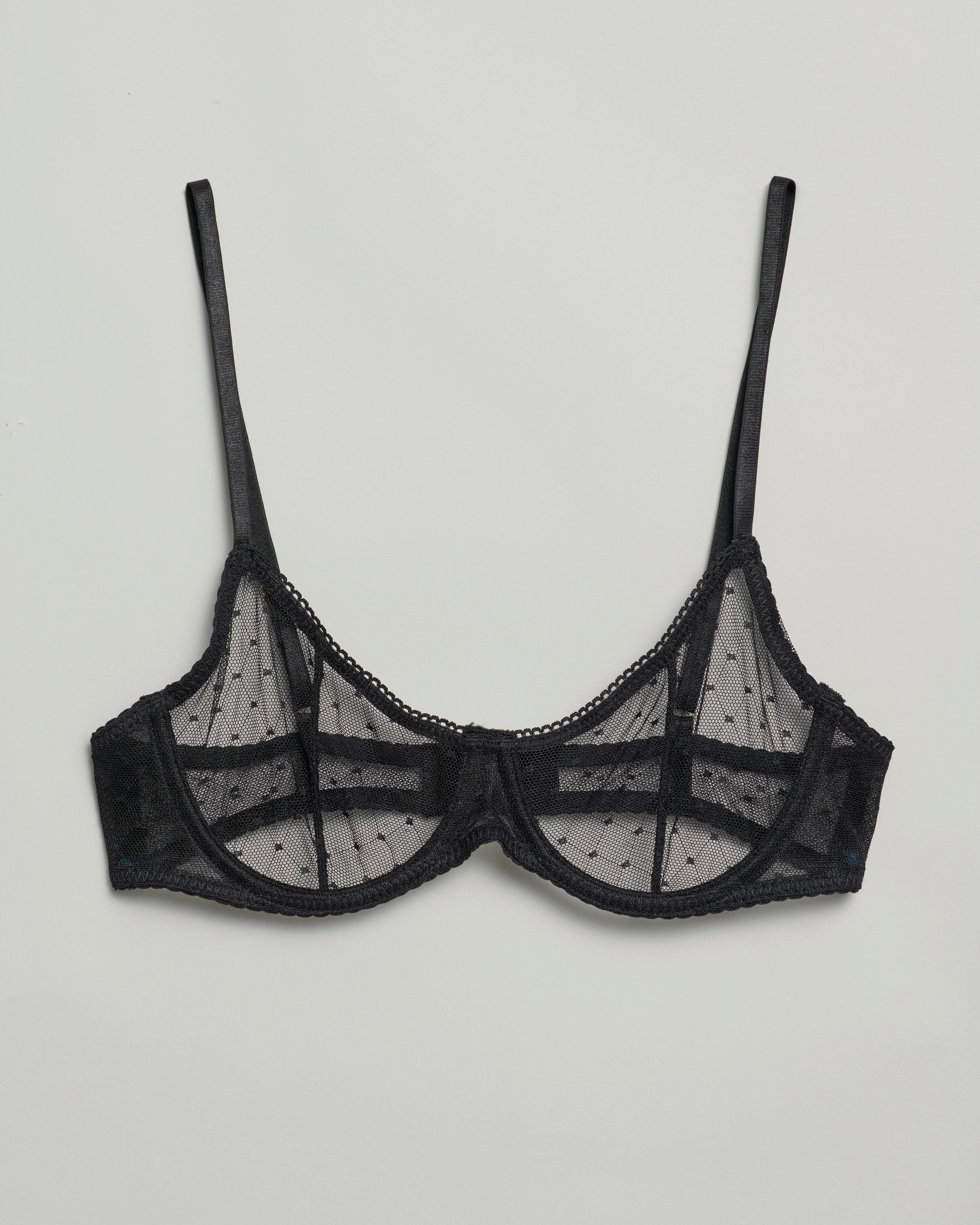 The Giselle Stretch Lace Brassiere : Black