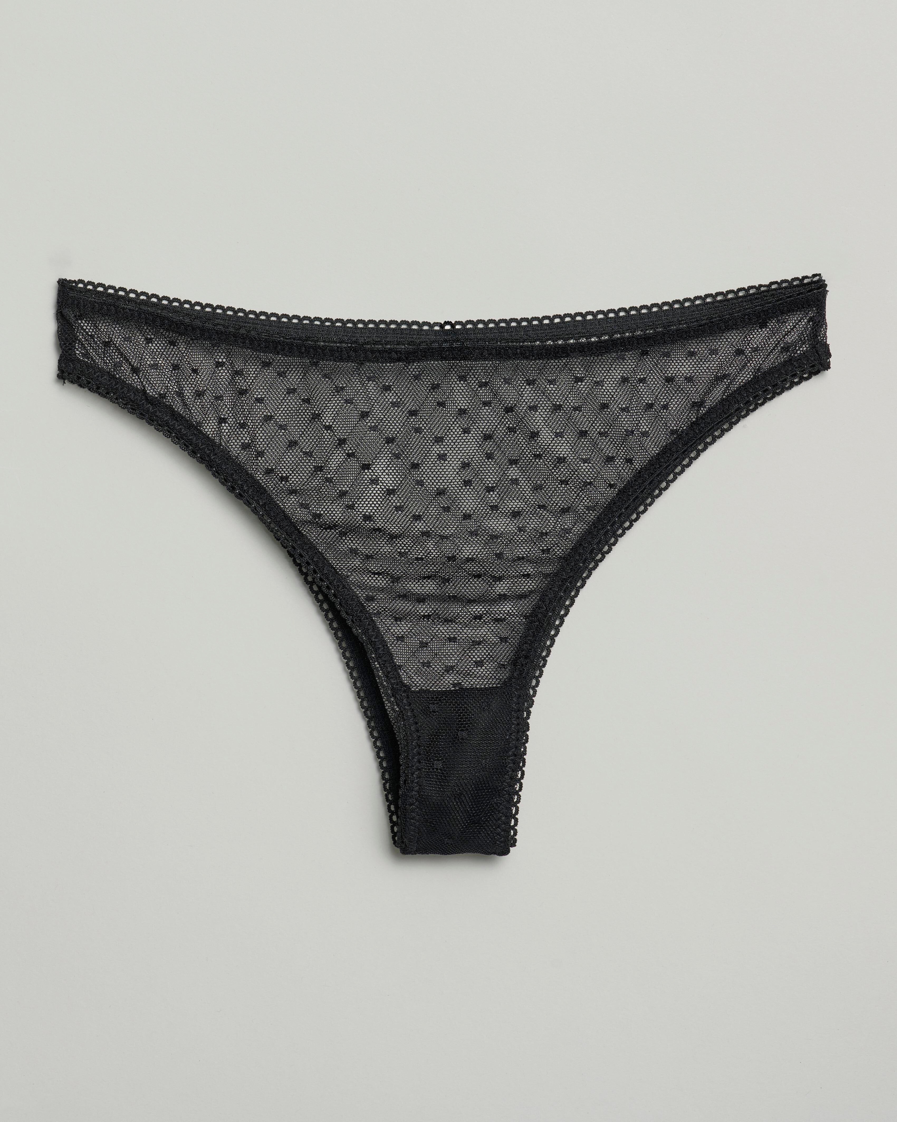 The Giselle Stretch Lace Brief : Black