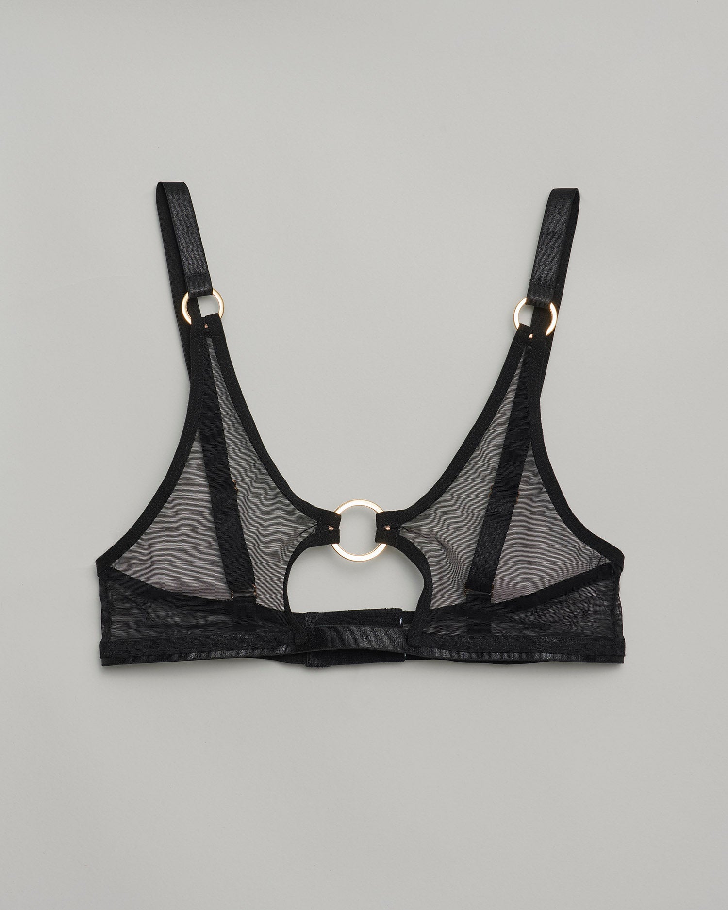 The Alexa Mesh Bralette : Black