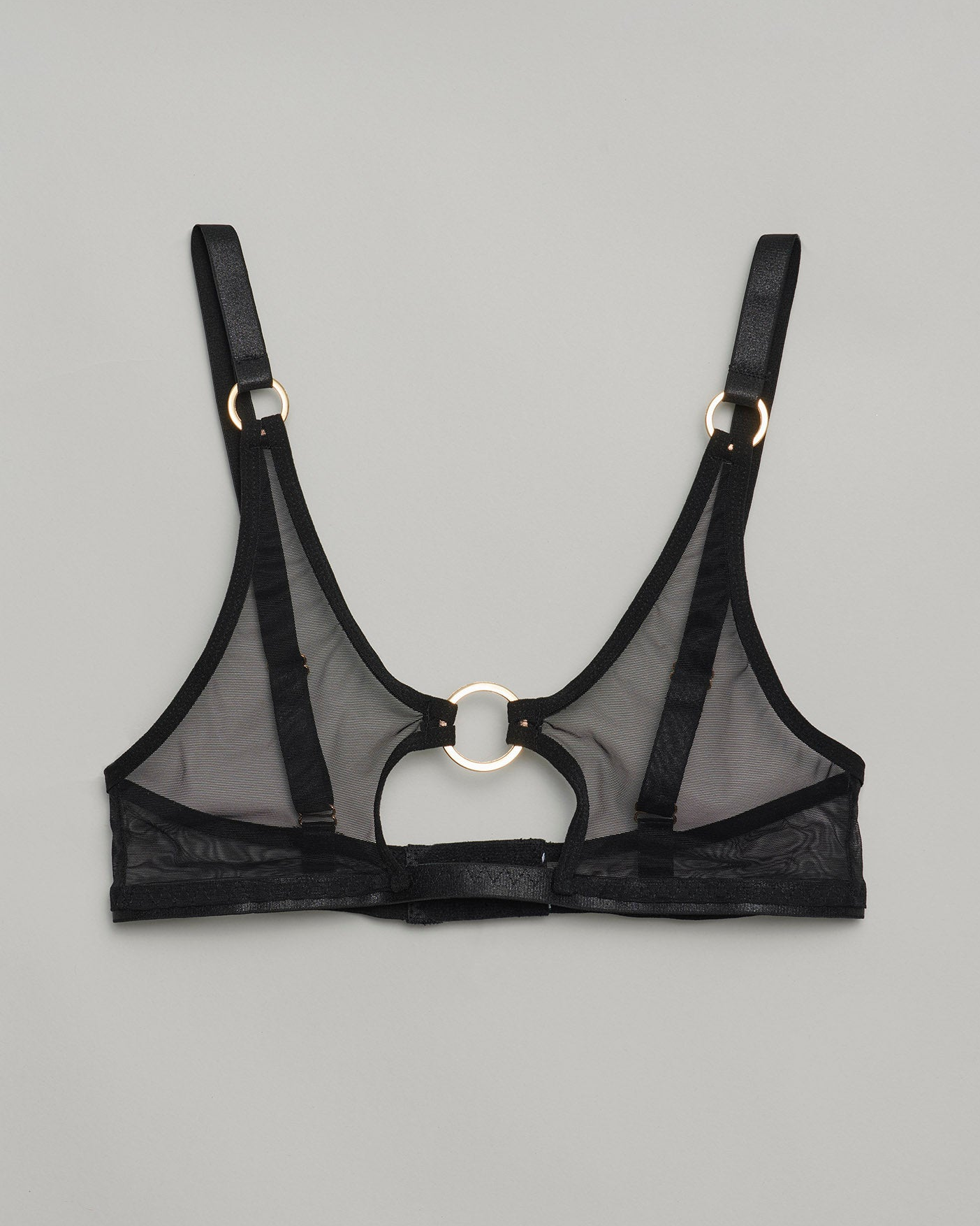 The Alexa Mesh Bralette : Black