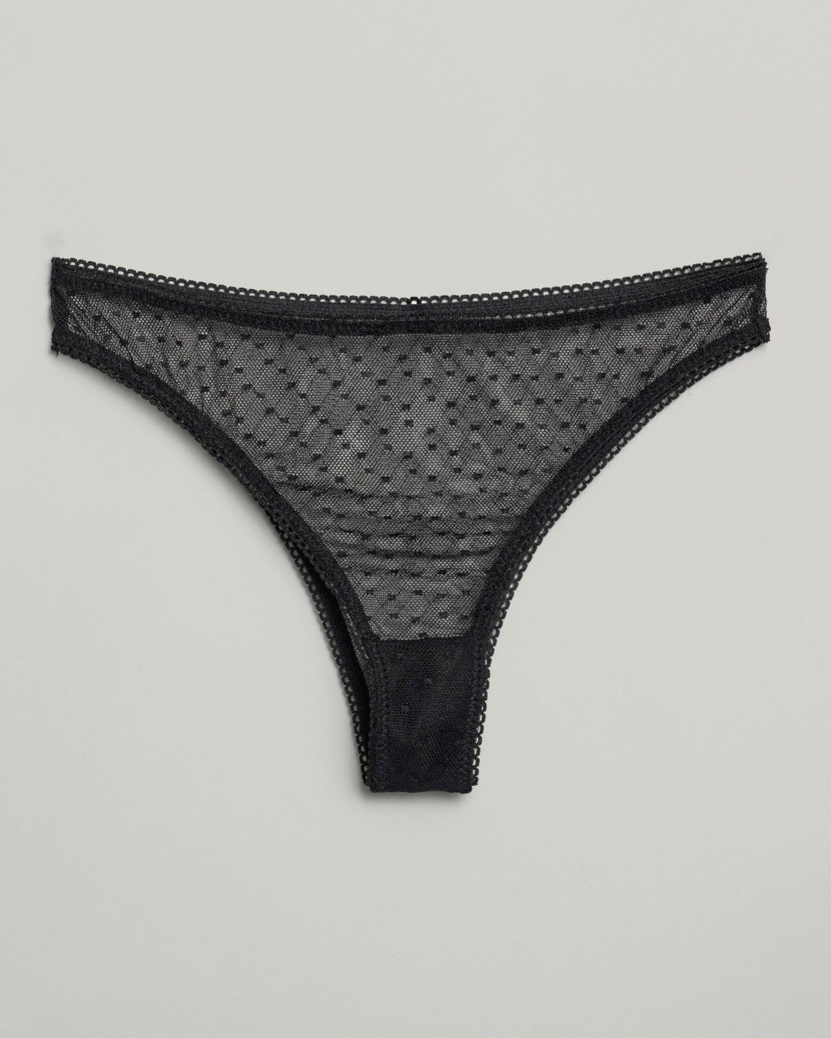 The Giselle Stretch Lace Brief in black – sheer lace underwear with soft stretch fit and elegant SELF Seductions design